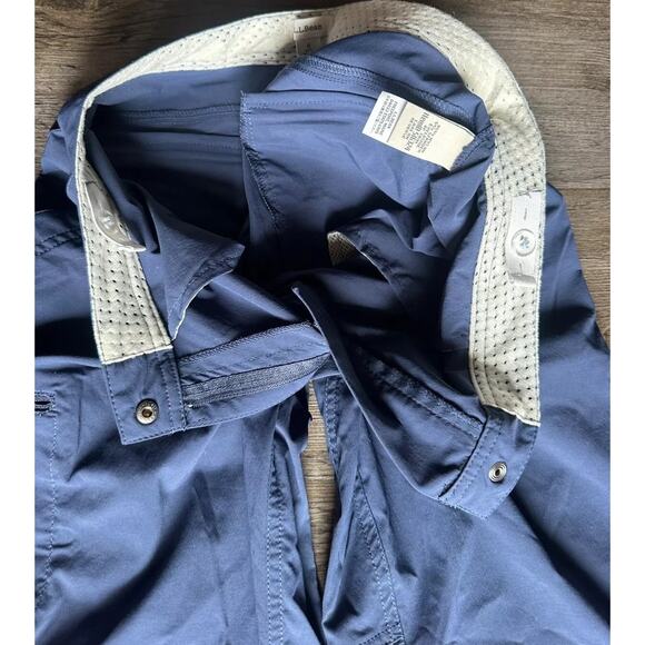 L.L. Bean Women's 8 Navy Trail Hiking Adjustable Waist Stretch Outdoor Pants - Picture 15 of 16